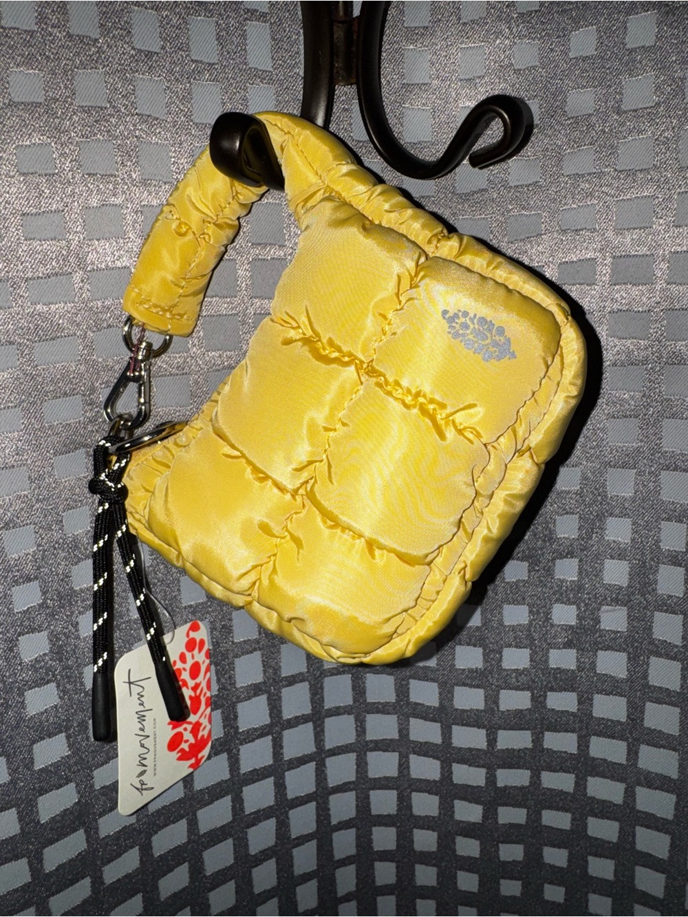 Free People Quilted Micro Mini Pouch in Dandelion NWT Sold Out